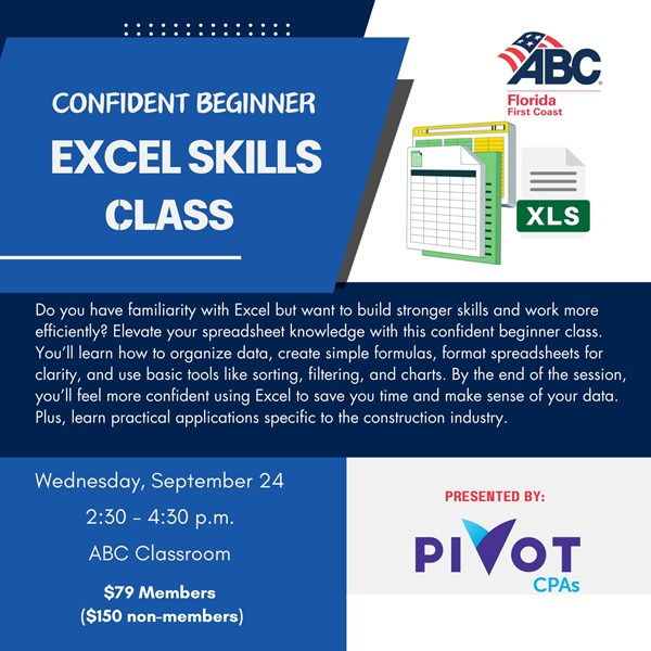Confident Beginner Excel Class