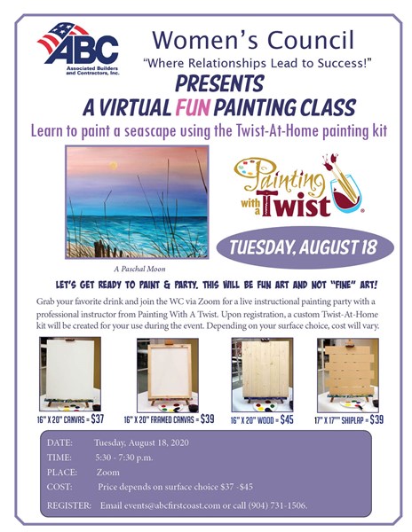 Twist at Home take-home paint kits are now available at Painting